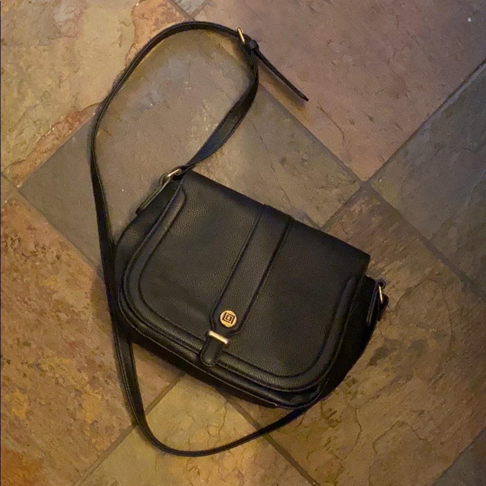 SOLD Liz Claiborne black crossbody - Picture 1 of 2